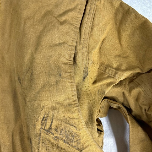 Brush Master Duck Hunting Coat Tan Custom Made Water Repelllent Corduroy Collar - Picture 11 of 14